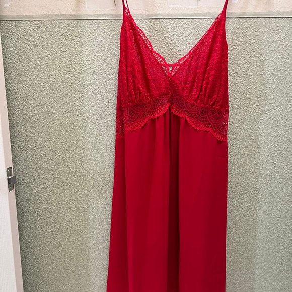 INC Red Nightgown - Size Medium (NEW) - Picture 1 of 4